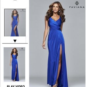 RED Faviana prom dress 7954